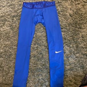 Blue Nike Compression Pants